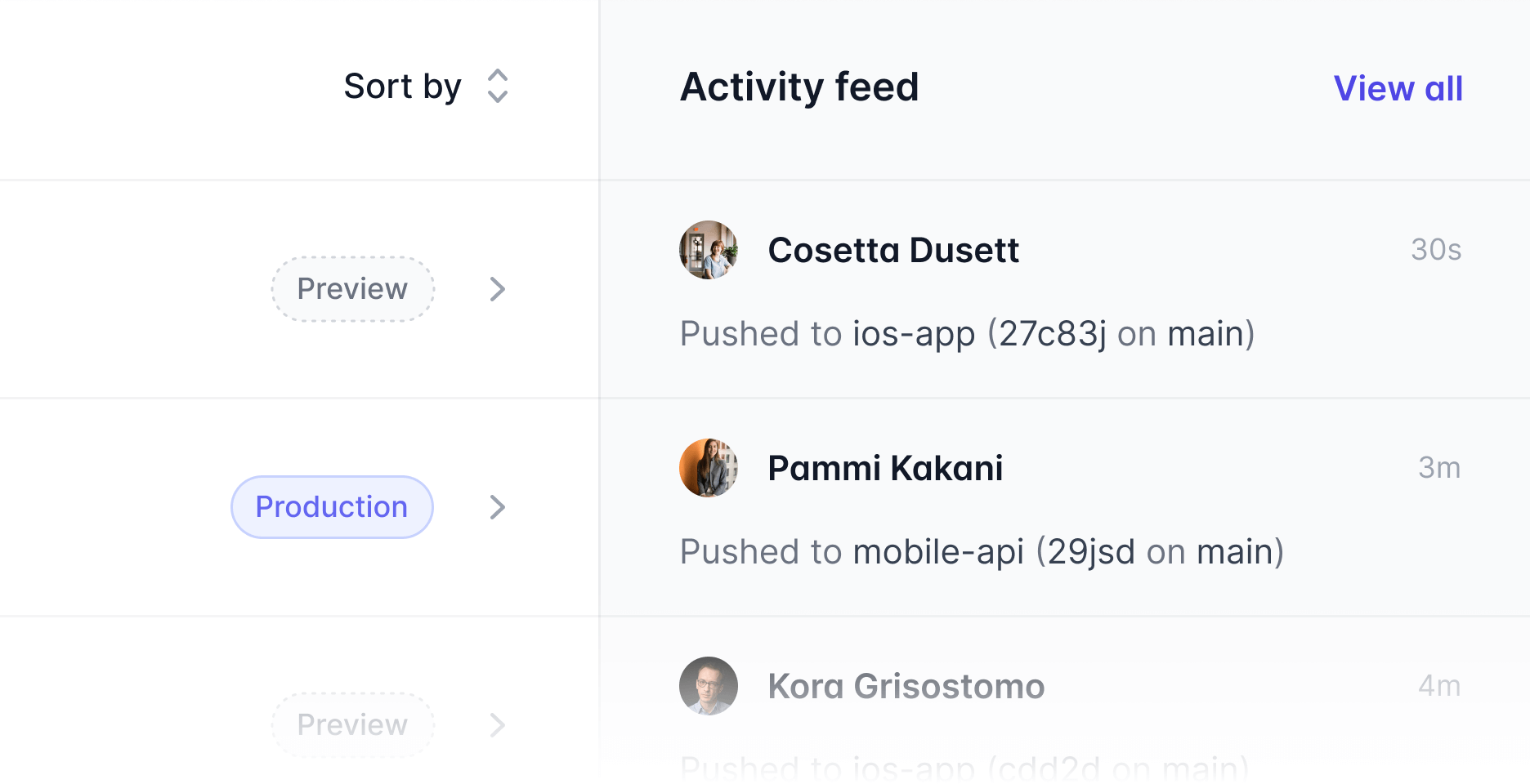 Release timeline showing seamless feature integration